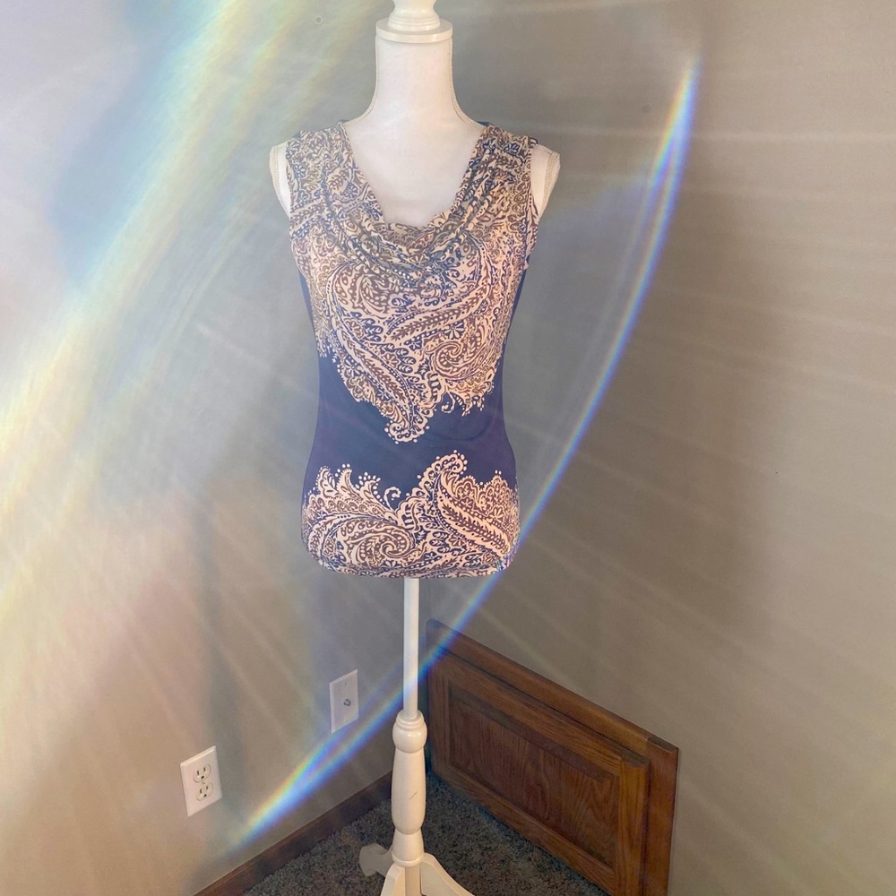 Cowl neck sleeveless top from The Limited